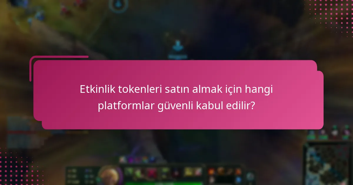 Etkinlik tokenleriyle ilişkili hesaplarımı nasıl koruyabilirim?