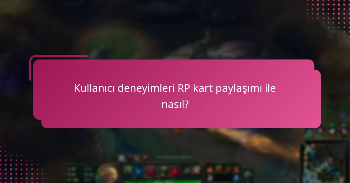 RP kartları için topluluk değişimleri nasıl çalışır?