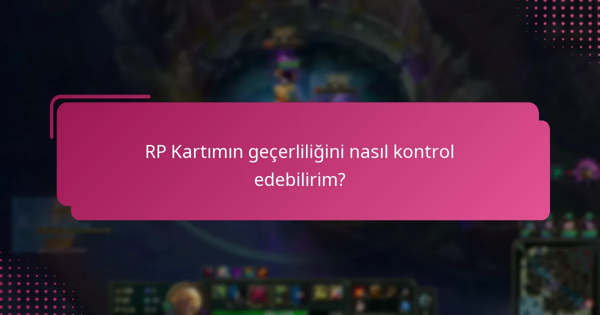 RP Kartları için yenileme seçenekleri nelerdir?